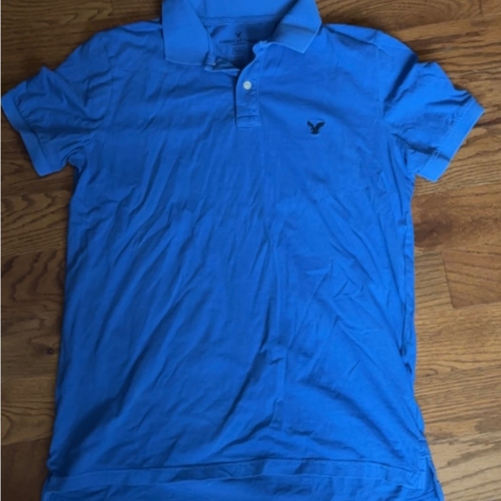 Blue American Eagle polo
